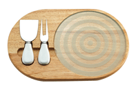 tabla para quesos y utensilios