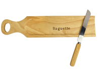 tabla para pan con cuchillo